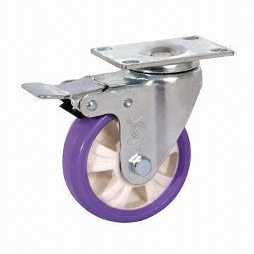 Latest Medium Duty Purple Polyurethane Caster (Industrial Caster, Casters, Furniture Caster)